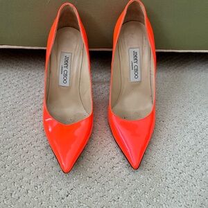 Jimmy Choo Neon Orange Heels